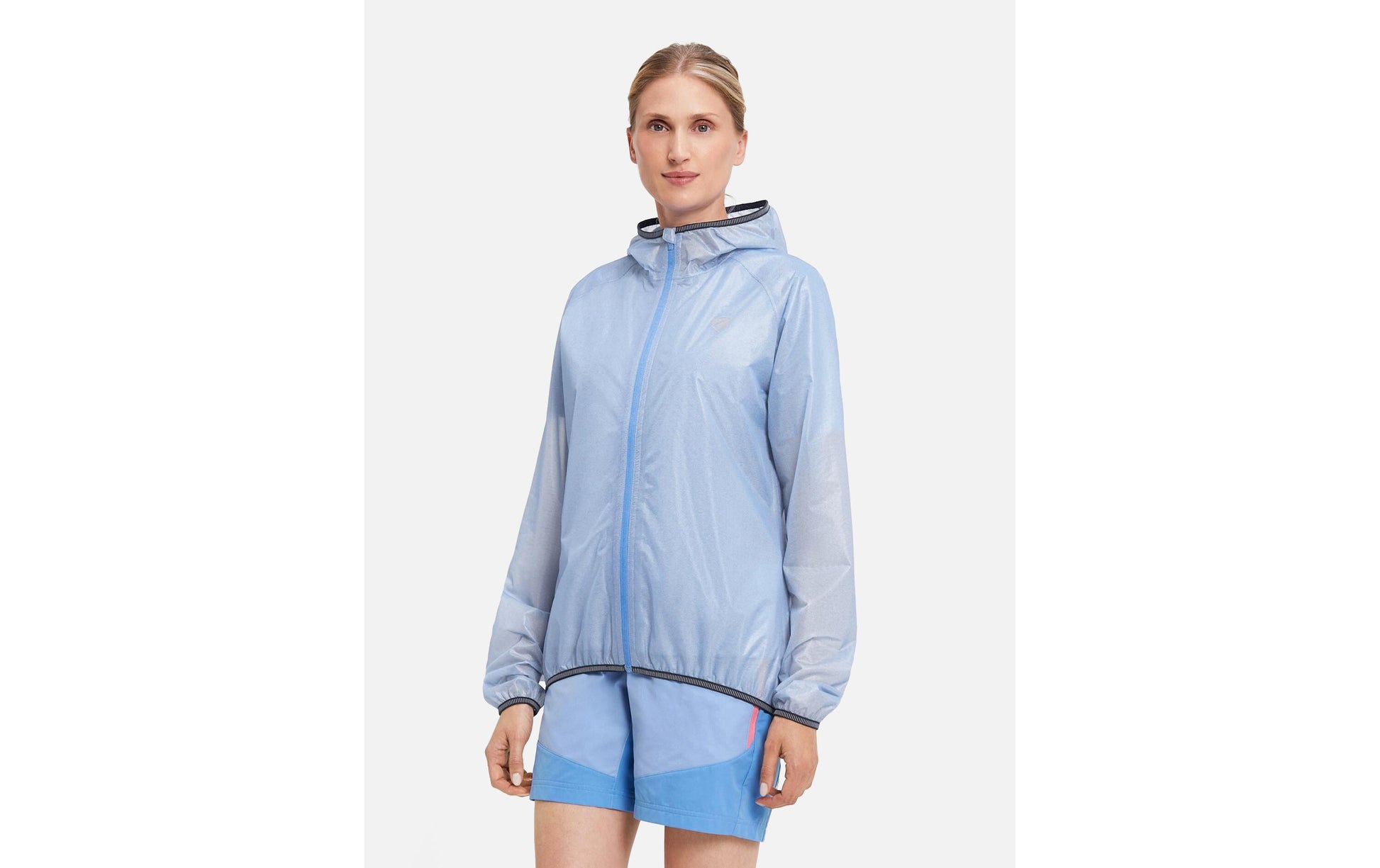 Ziener Regenjacke NATINA-Z – Grösse 40 – Blau, Polyester, Polyurethan (PU)