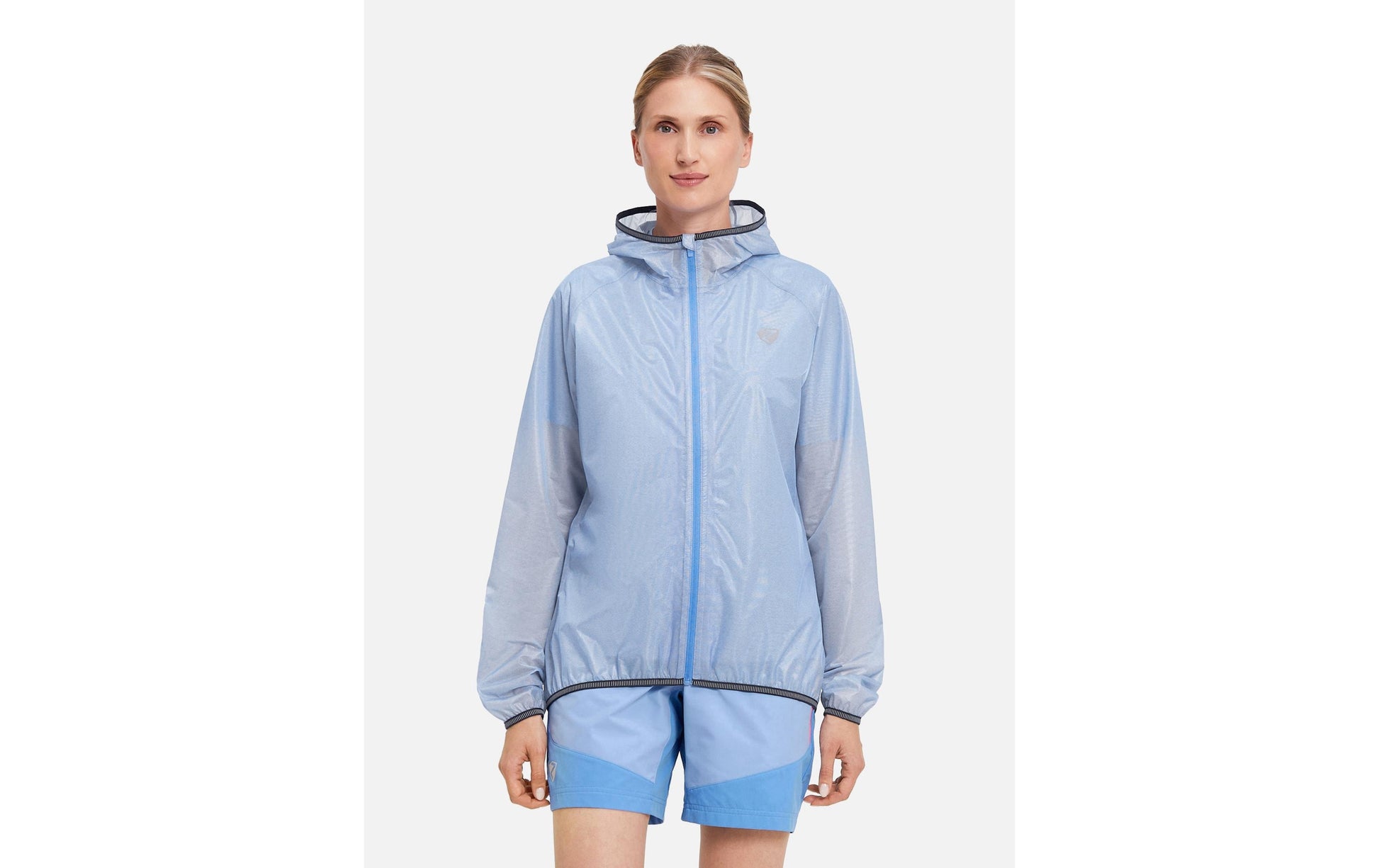 Ziener Regenjacke NATINA-Z – Grösse 40 – Blau, Polyester, Polyurethan (PU)