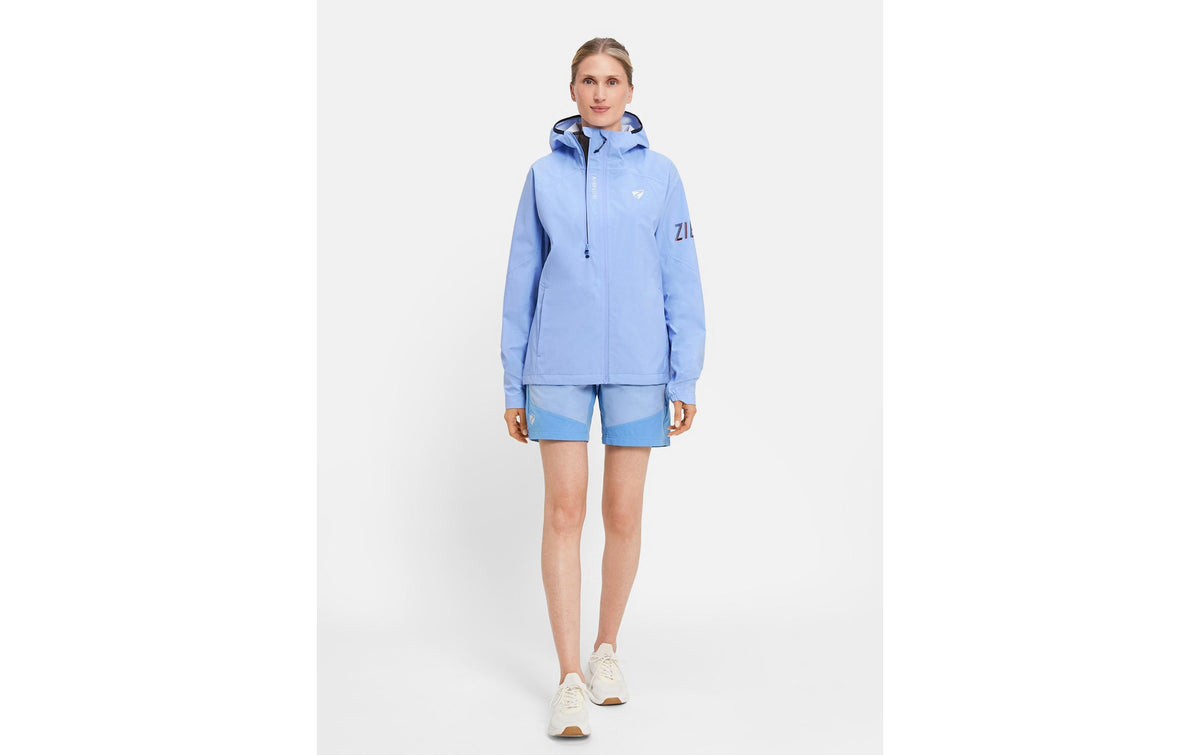 Ziener Regenjacke NEHLE-Z – 42 – Blau, Polyester, Damen