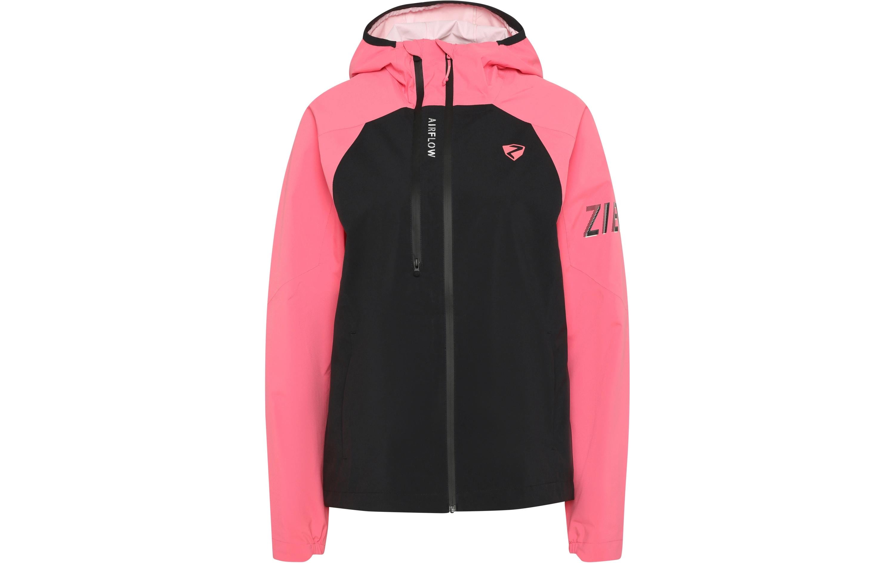 Ziener Regenjacke NEHLE-Z – Grösse 40 – Rosa/Schwarz, Polyester, Damen