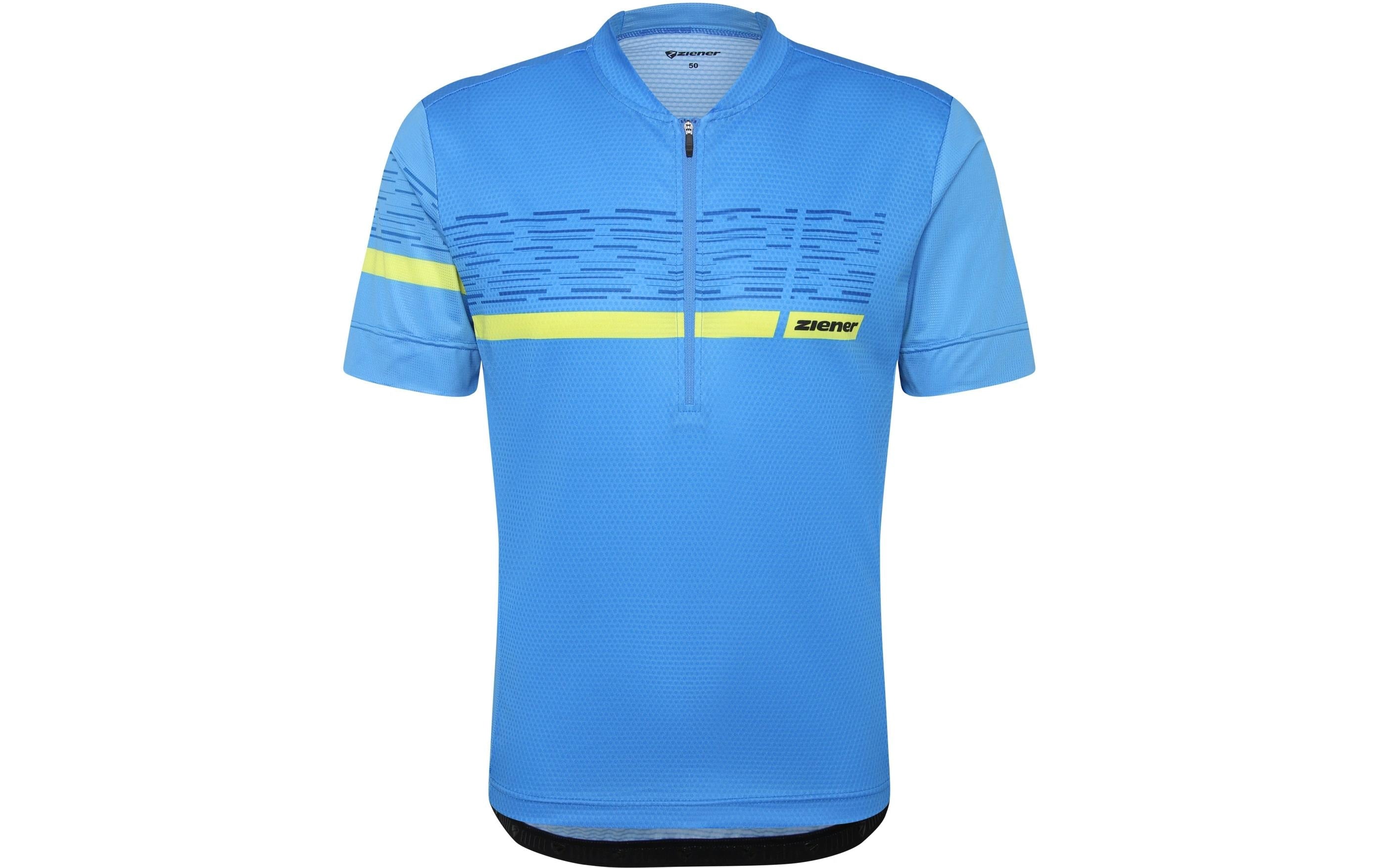 Ziener Velotrikot – Grösse 50 – Blau, Polyester/Elasthan, Kurzarm