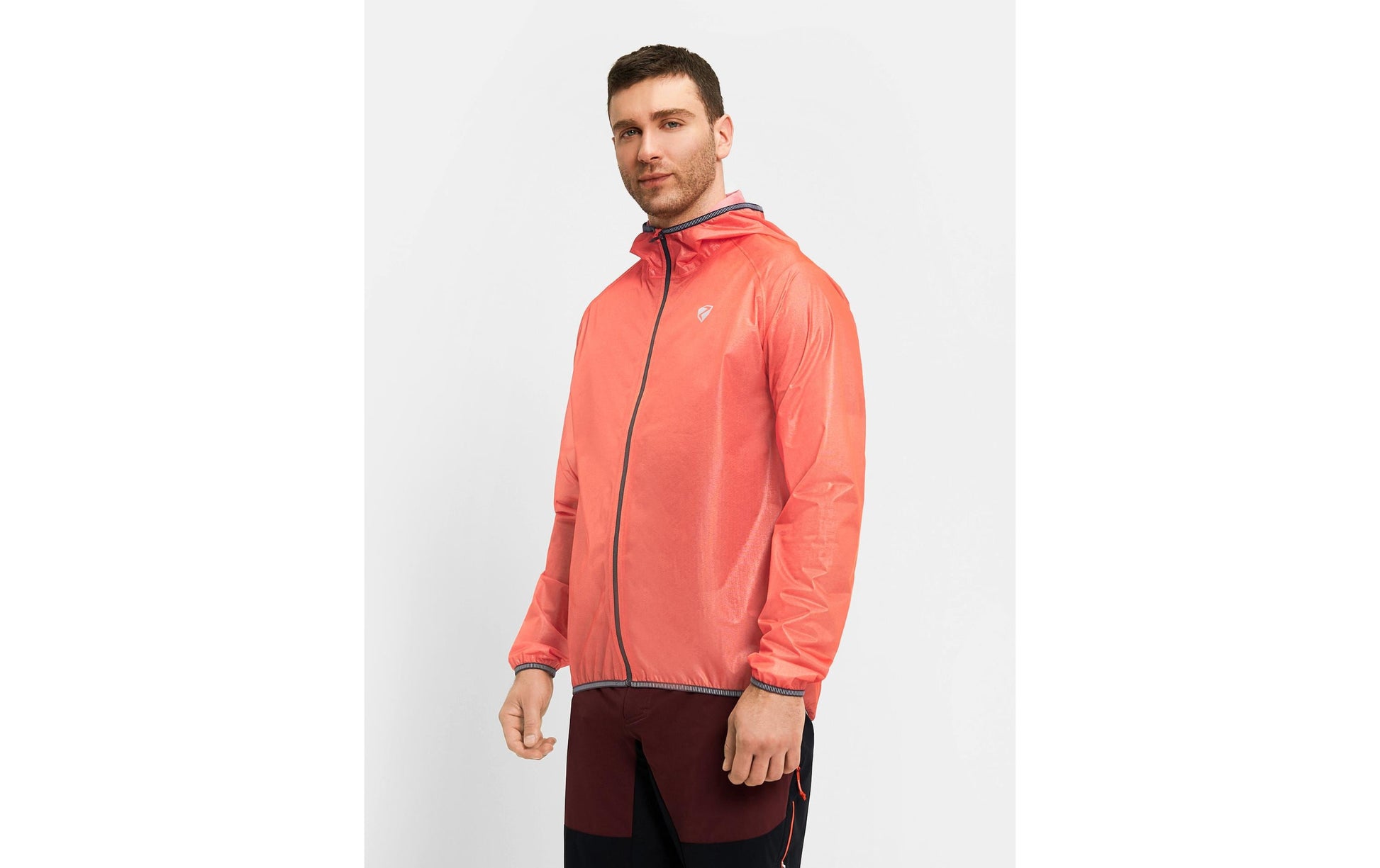 Ziener Regenjacke – 46 – Orange, Polyester/Polyurethan (PU), wasserdicht, atmungsaktiv, winddicht