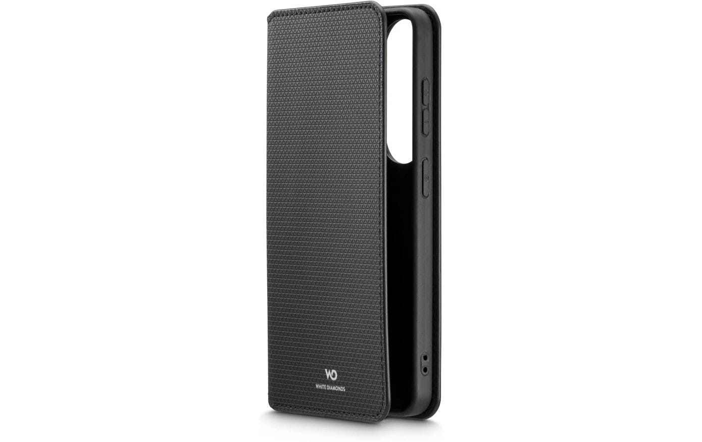 White diamonds Slim Folio – für Samsung Galaxy S26, PU+TPU, Schwarz