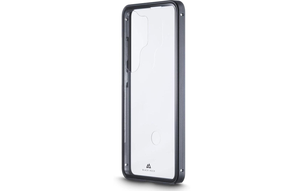 Black Rock Cover 360° Glass – Backcover – für Samsung Galaxy S26 Ultra, Aluminium+Glas+PC, Schwarz/Transparent