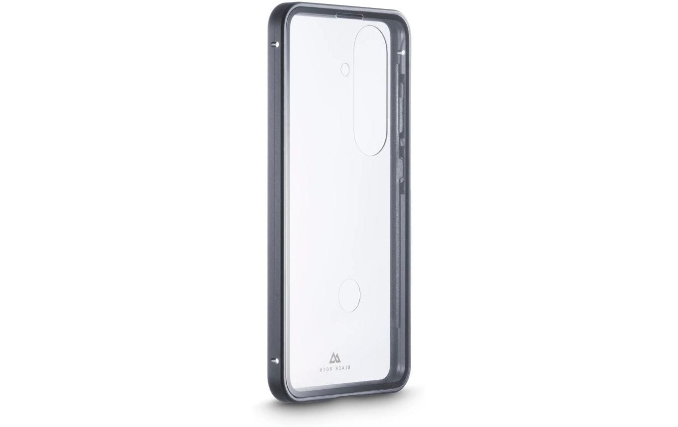Black Rock Cover 360° Glas Rückcover – für Samsung Galaxy S26, Aluminium+Glas+PC, schwarz/transparent