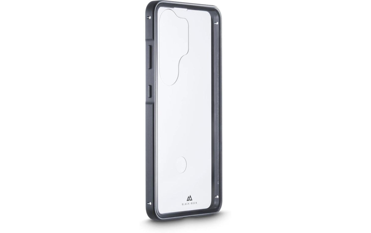 Black Rock Cover 360° Glass – Backcover – für Samsung Galaxy S26 Ultra, Aluminium+Glas+PC, Schwarz/Transparent