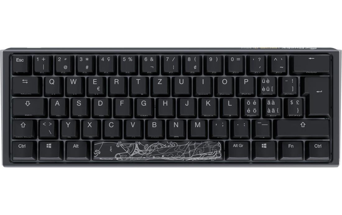 Ducky ONE 3 – Mini Tastatur (60%) – Mechanisch Cherry MX Red – Verkabelt USB-C – RGB – QWERTZ (CH)