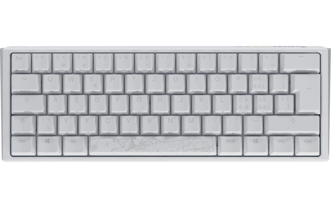 Ducky ONE 3 Mini Classic – Mini Tastatur – Mechanisch, RGB – Verkabelt – USB-C – QWERTZ (CH) – Weiss