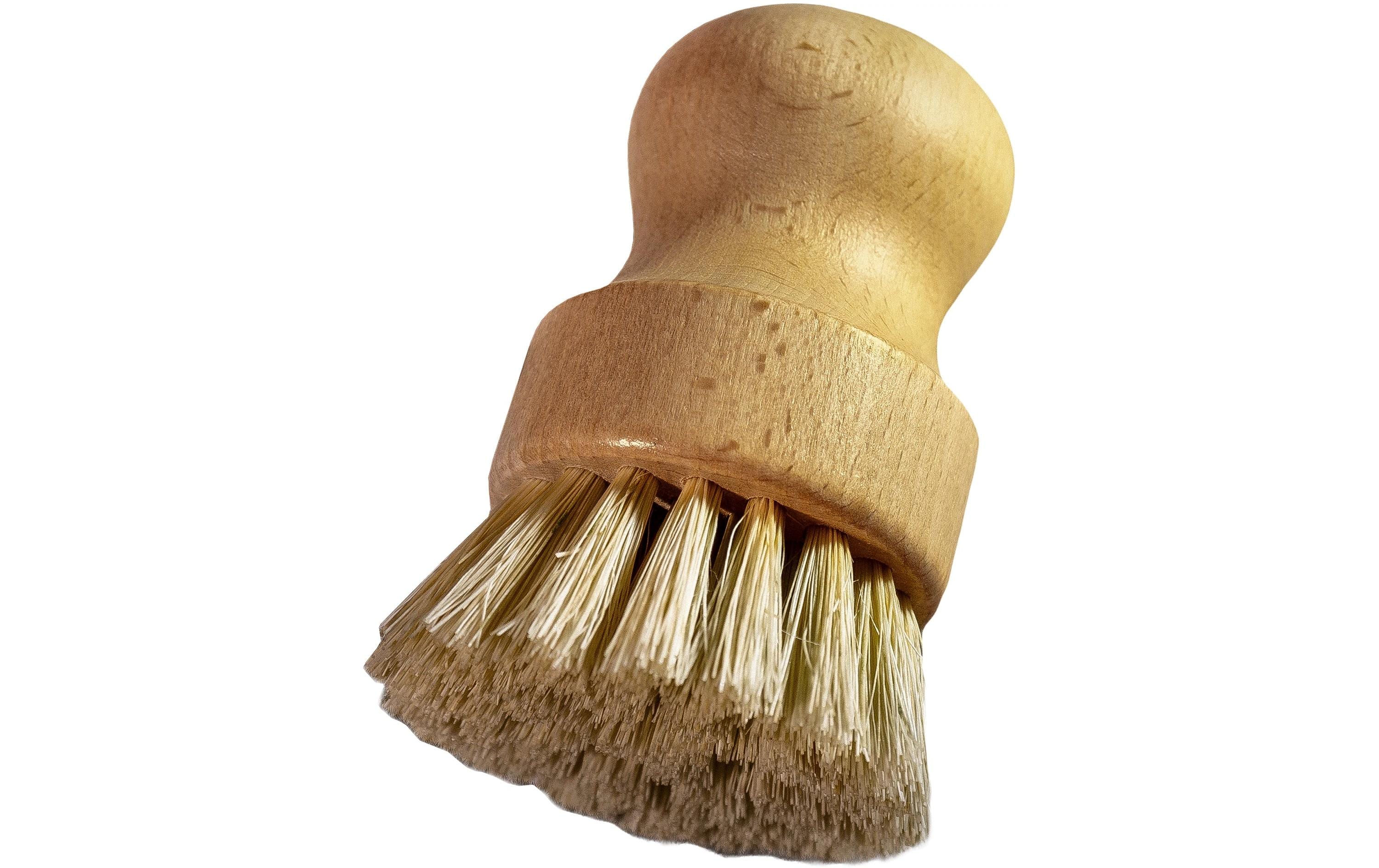 Gusskoenig Abwaschbürste – pflanzliche Faser, Holz, 9 cm, beige