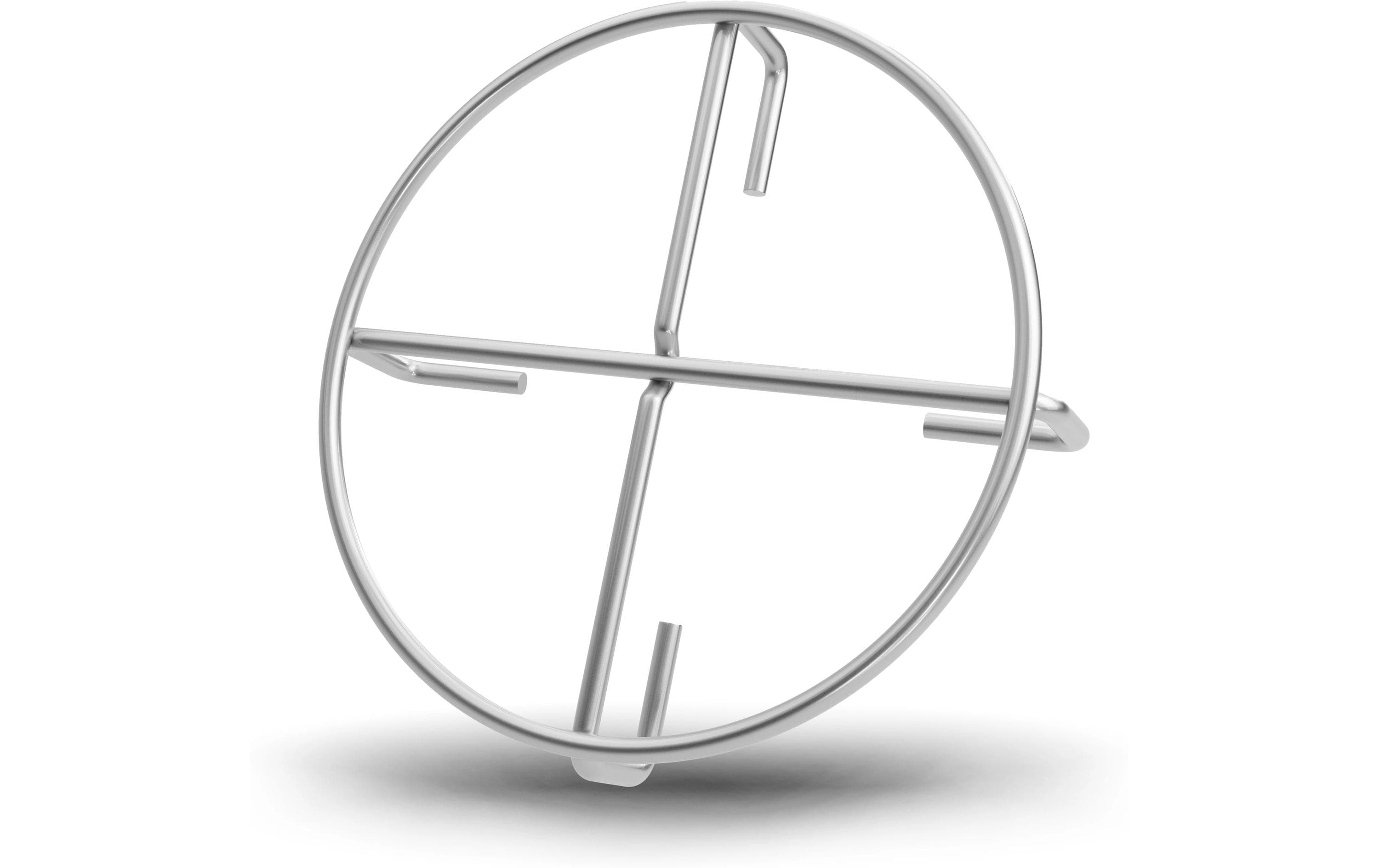Gusskoenig Teekannen-Untersatz Edelstahl, Silber