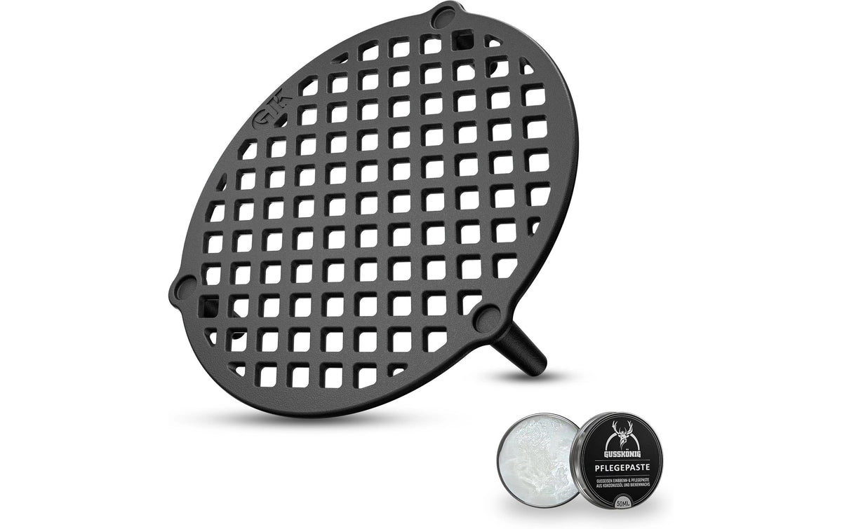 Gusskoenig Stapelrost für Dutch Oven 4,5 l, 4,6 × 20,5 cm, Gusseisen, schwarz