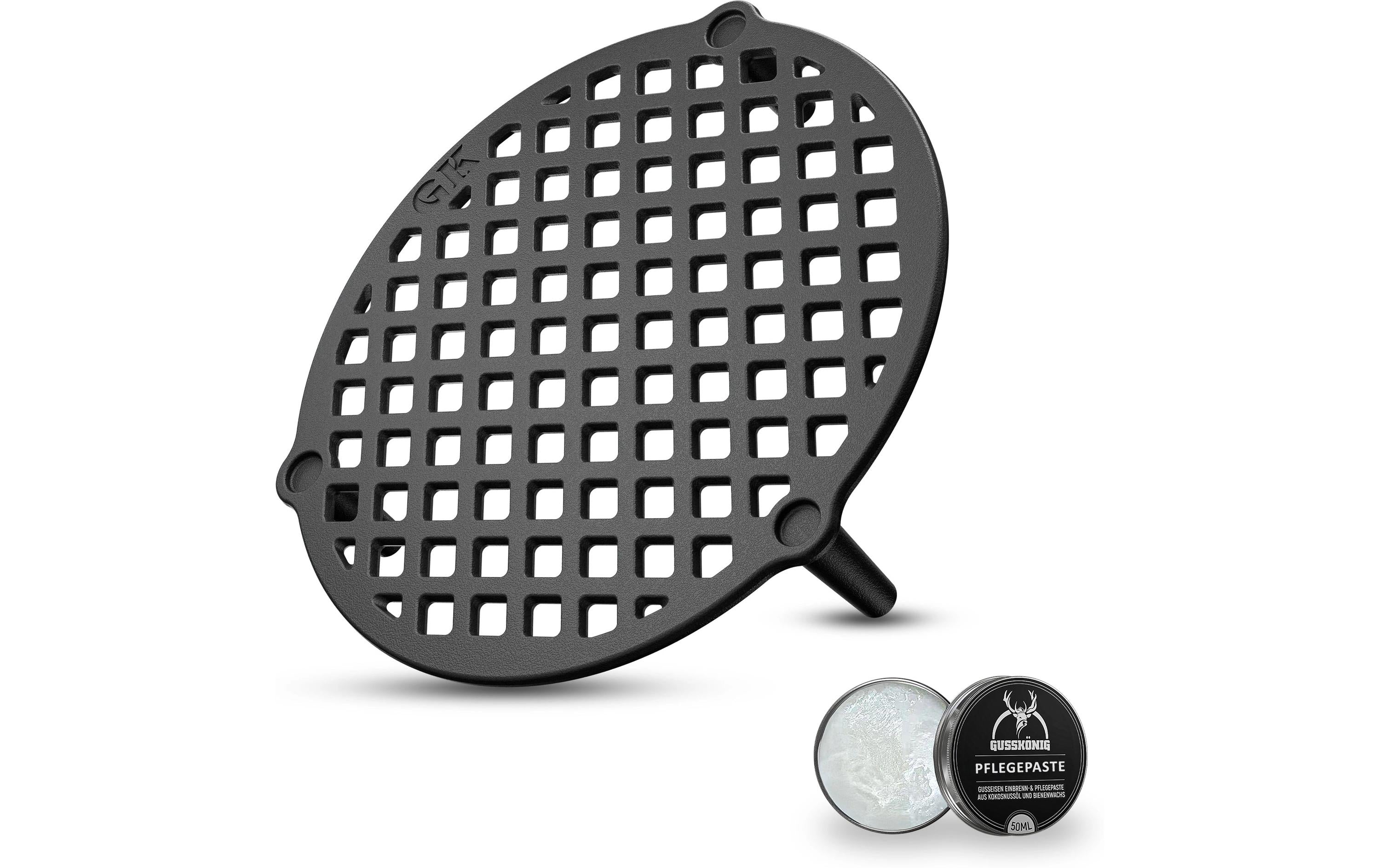 Gusskoenig Kochtopf – Gusseisen, für Dutch Oven 12 l, Schwarz