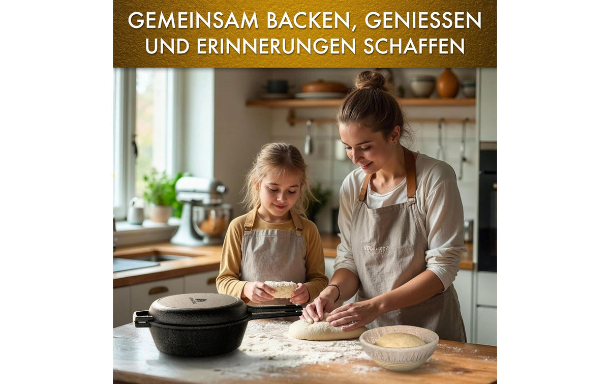 Gusskoenig Kochtopf – 3 l, Ø 16 cm, Gusseisen, Schwarz