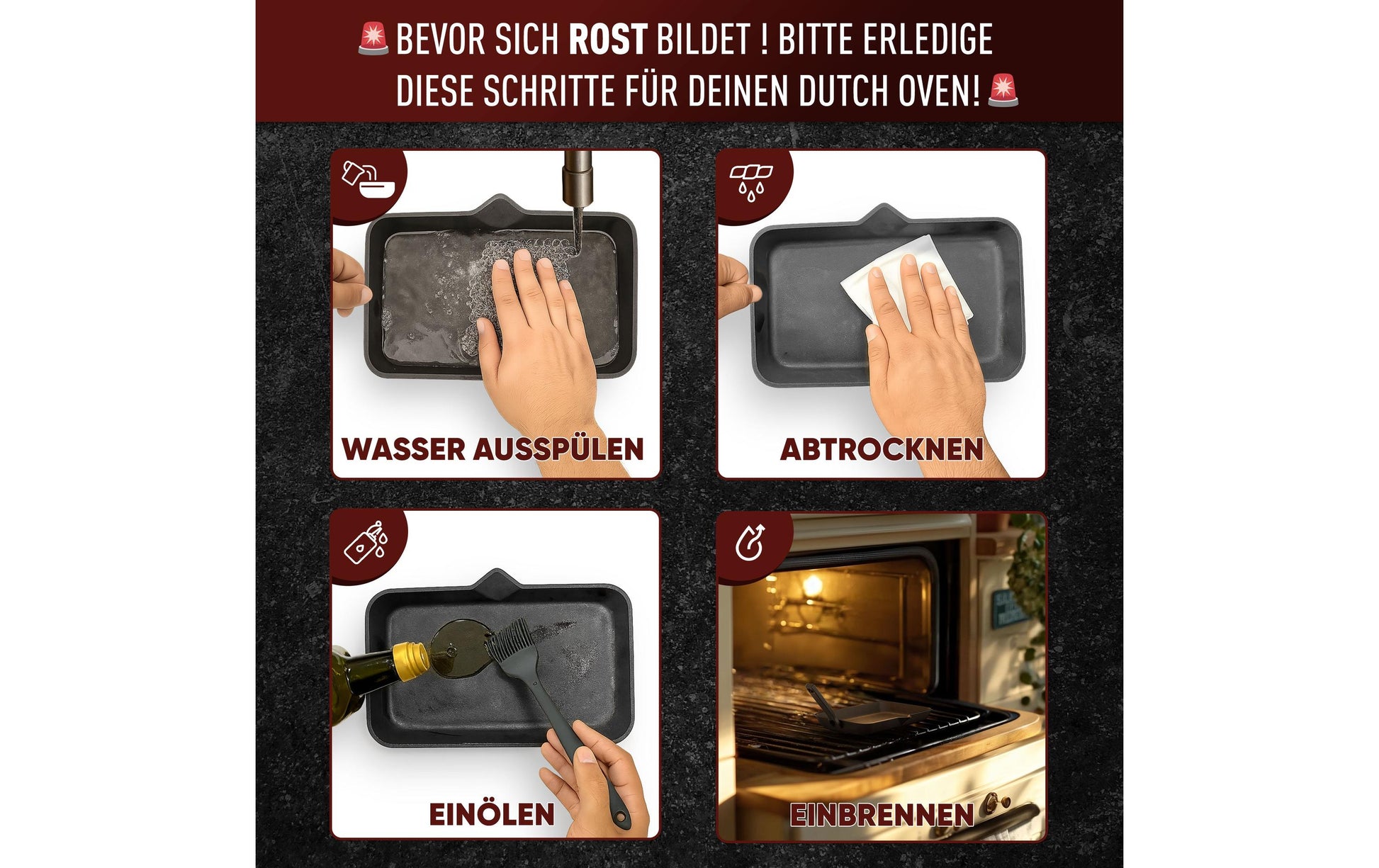Gusskoenig Fonduepfanne – Gusseisen, Schwarz