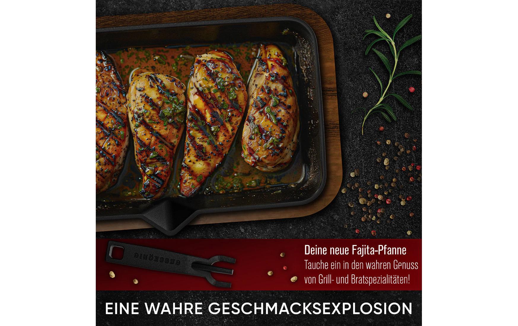Gusskoenig Fonduepfanne – Gusseisen, Schwarz