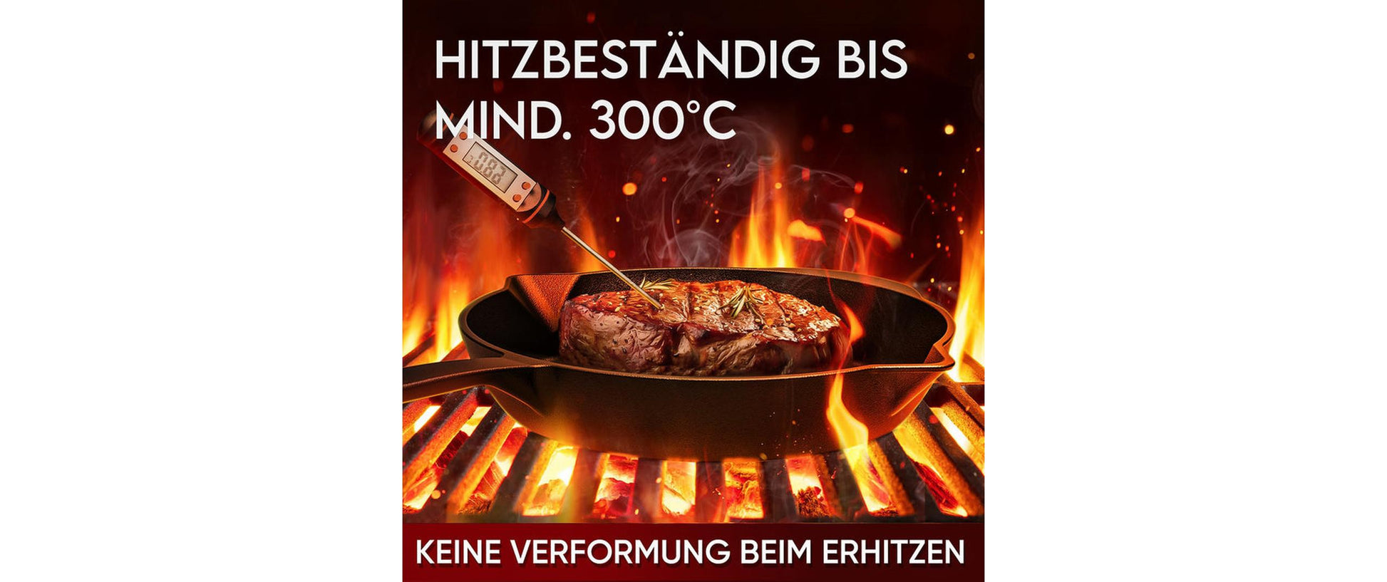 Gusskoenig Fonduepfanne – Ø 26 cm, Gusseisen, Schwarz