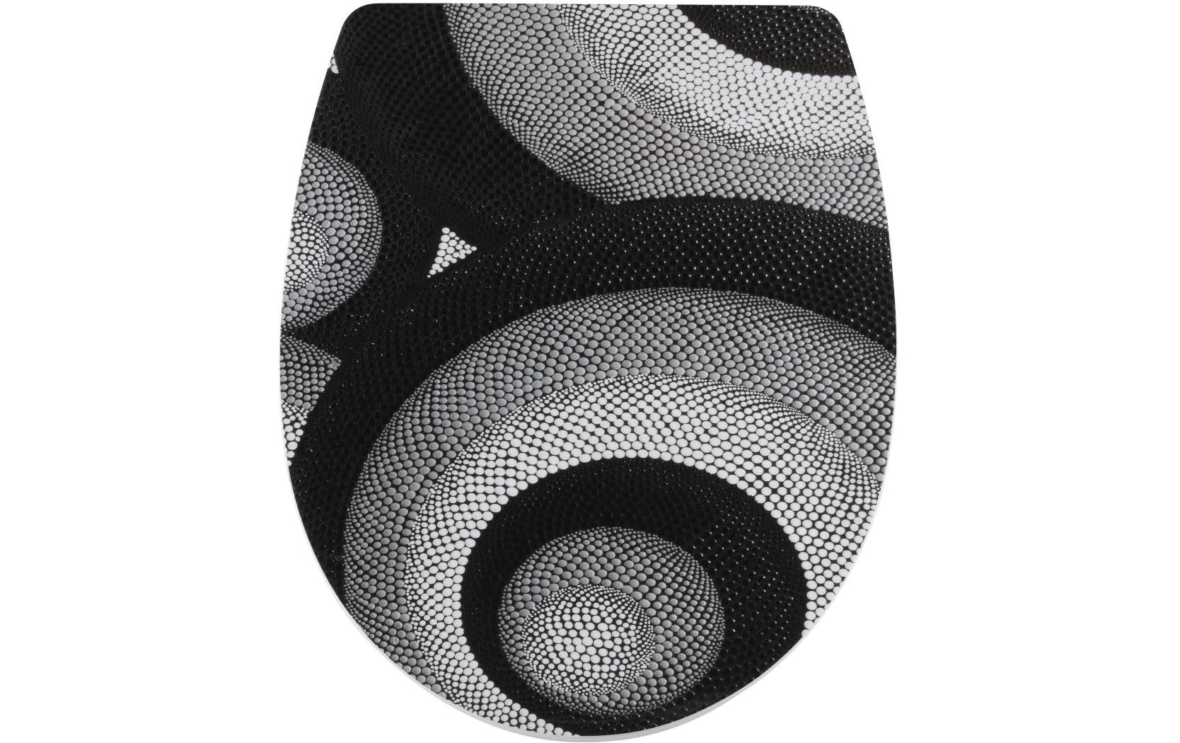 Diaqua Arles Twist – WC-Sitz – Duroplast, grau, schwarz, 38 × 46 cm