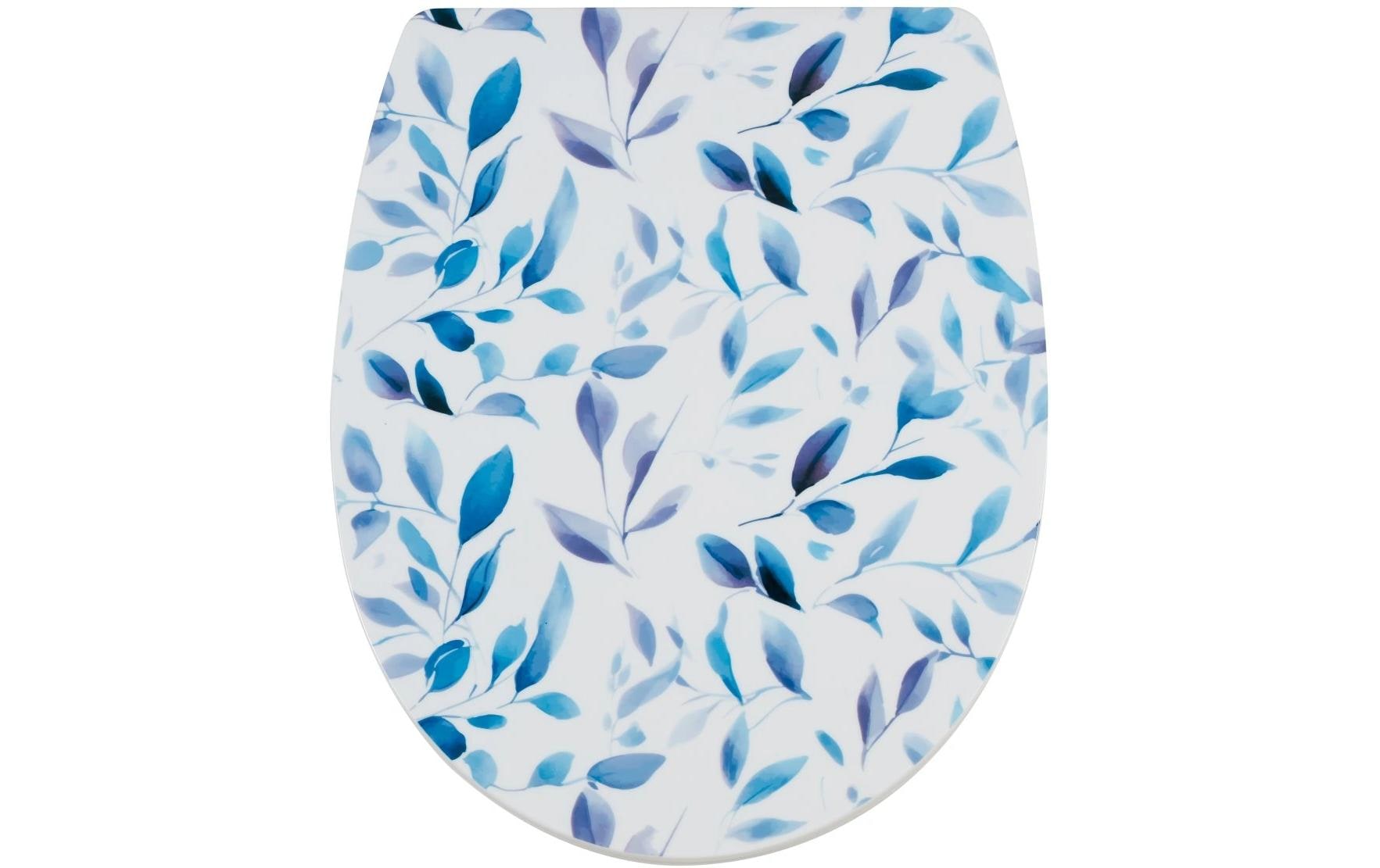 Diaqua WC-Sitz – Duroplast, Blau, Weiss, 36,3 × 45,5 cm