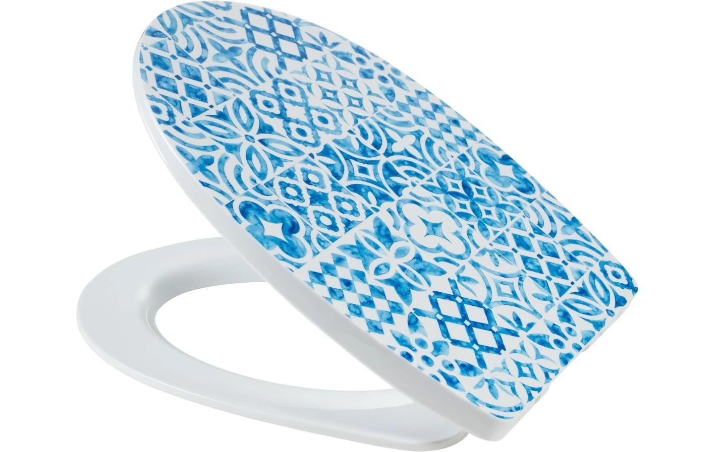 Diaqua WC-Sitz – Duroplast, Blau, Weiss, 36,6 × 45,5 cm