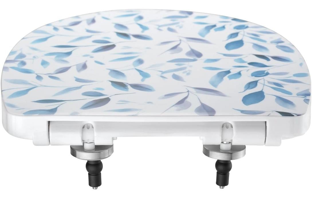 Diaqua WC-Sitz – Duroplast, Blau, Weiss, 36,3 × 45,5 cm