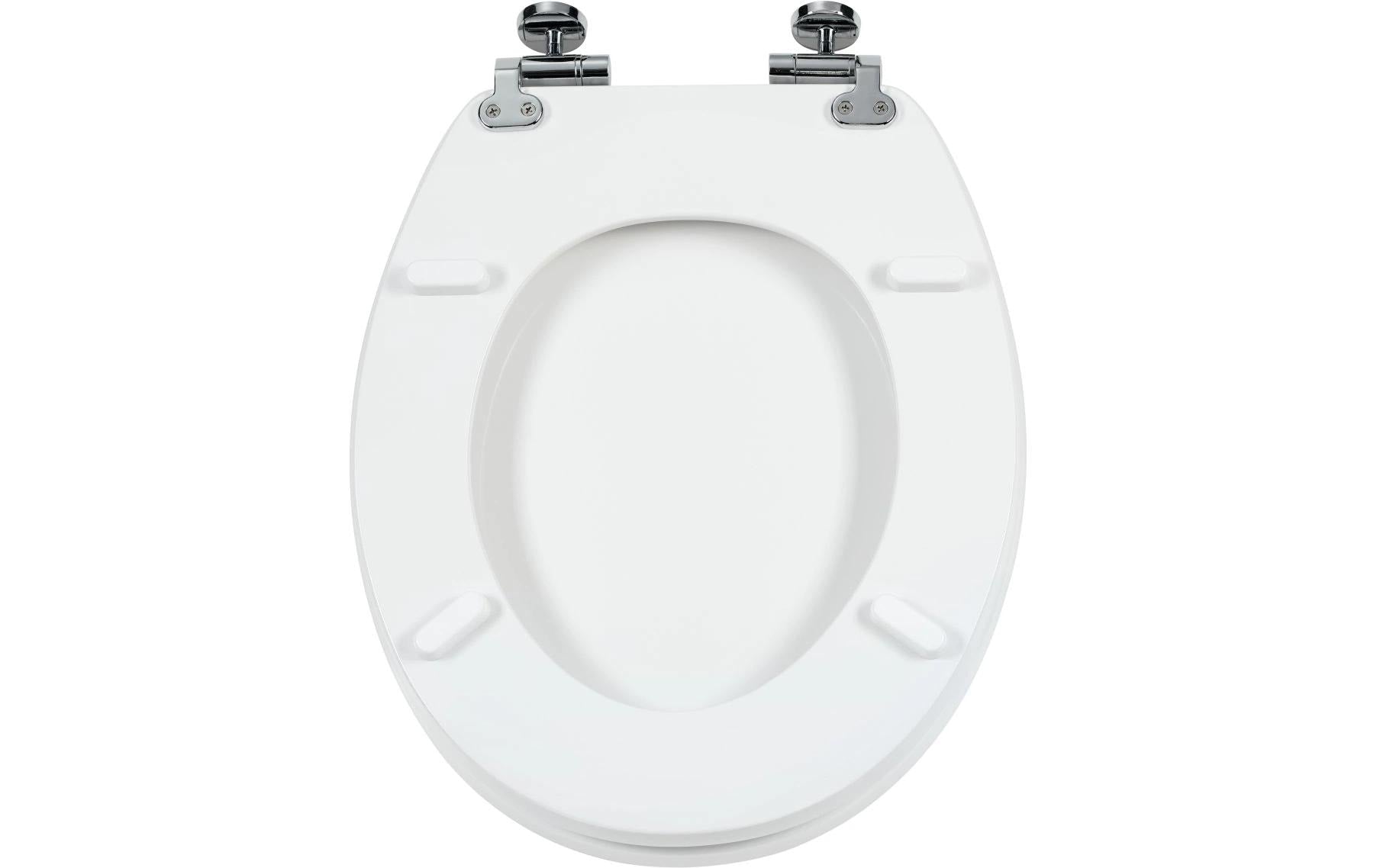 Diaqua WC-Sitz – Kunststoff, MDF, Weiss, 37,8 × 44,6 cm