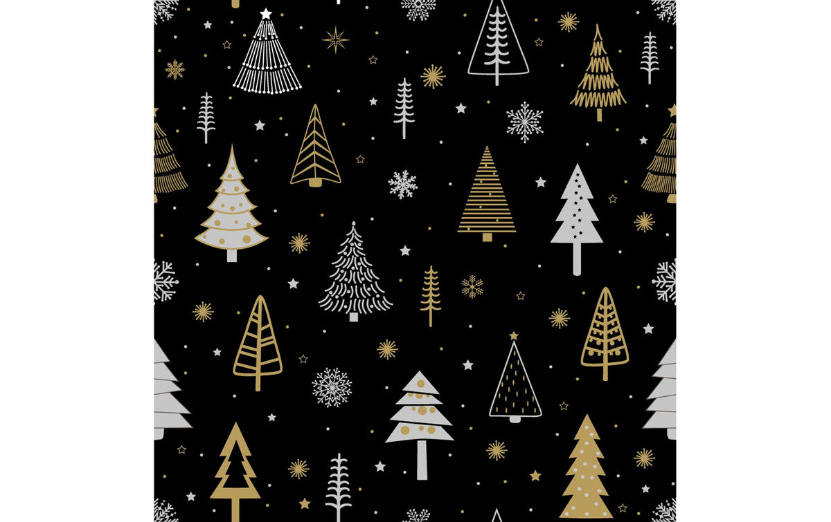 Paper + Design Servietten Glittery Trees – mehrfarbig – 33 × 33 cm – 20 Stück