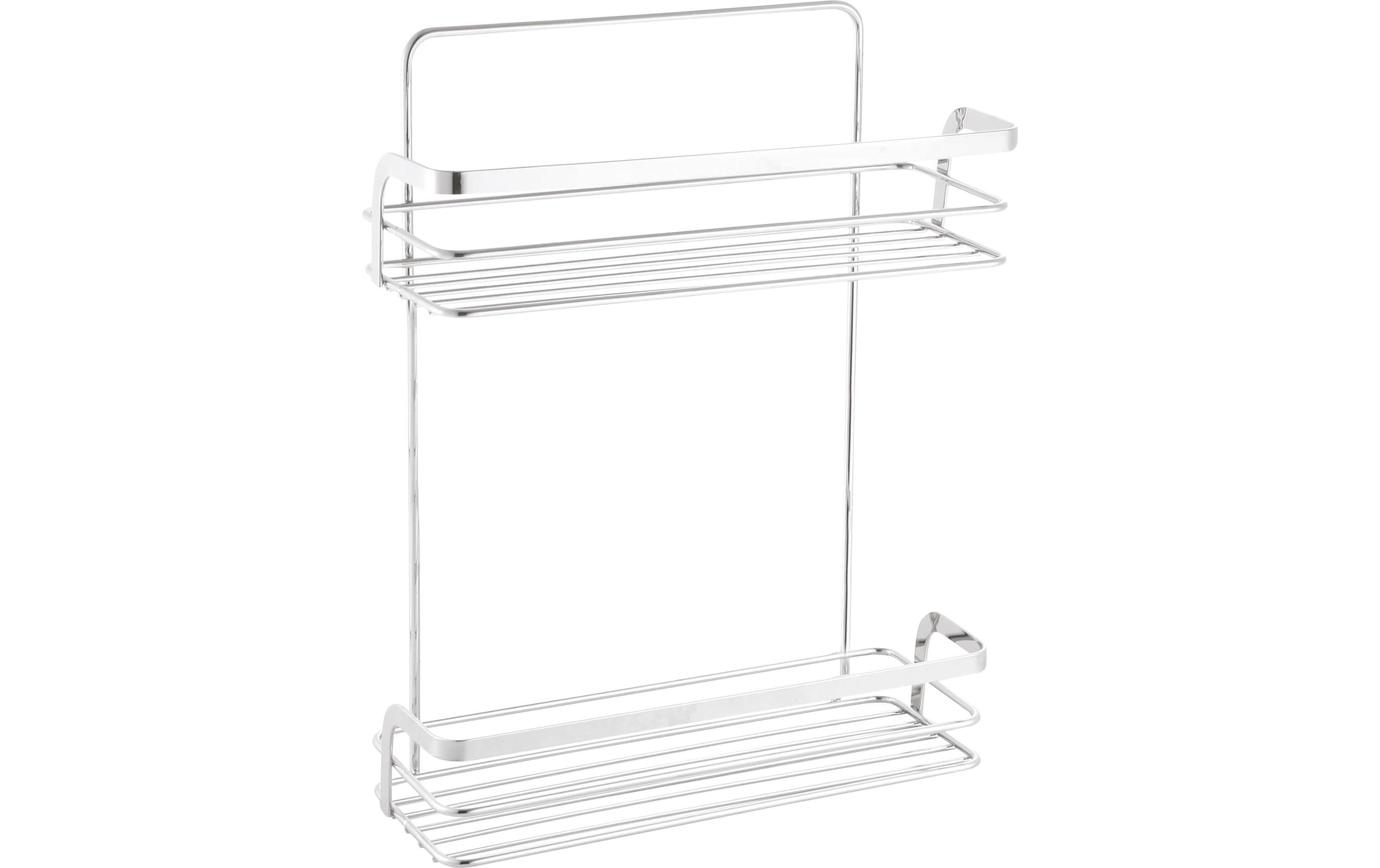 Spirella Riley Standregal – 10,5×26,4×35 cm, Aluminium/Metall, Chrom