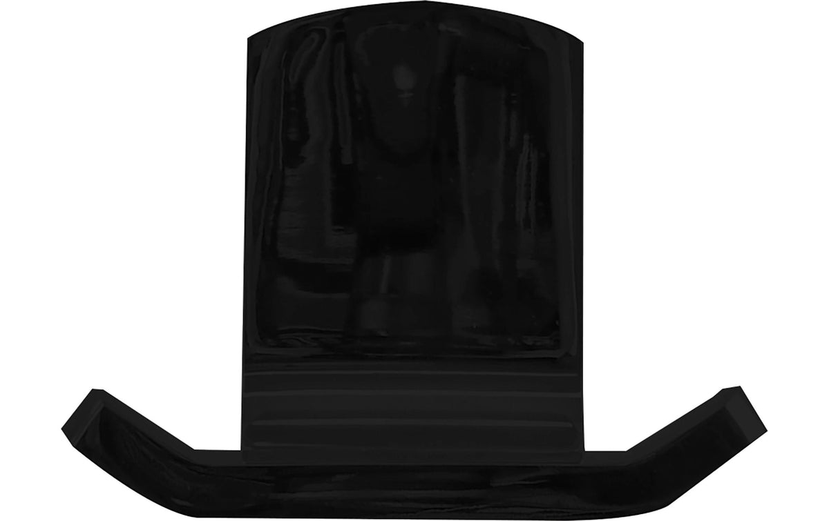 Spirella Haken TAKU – Edelstahl, 1 kg, Klebestreifen, Schwarz matt