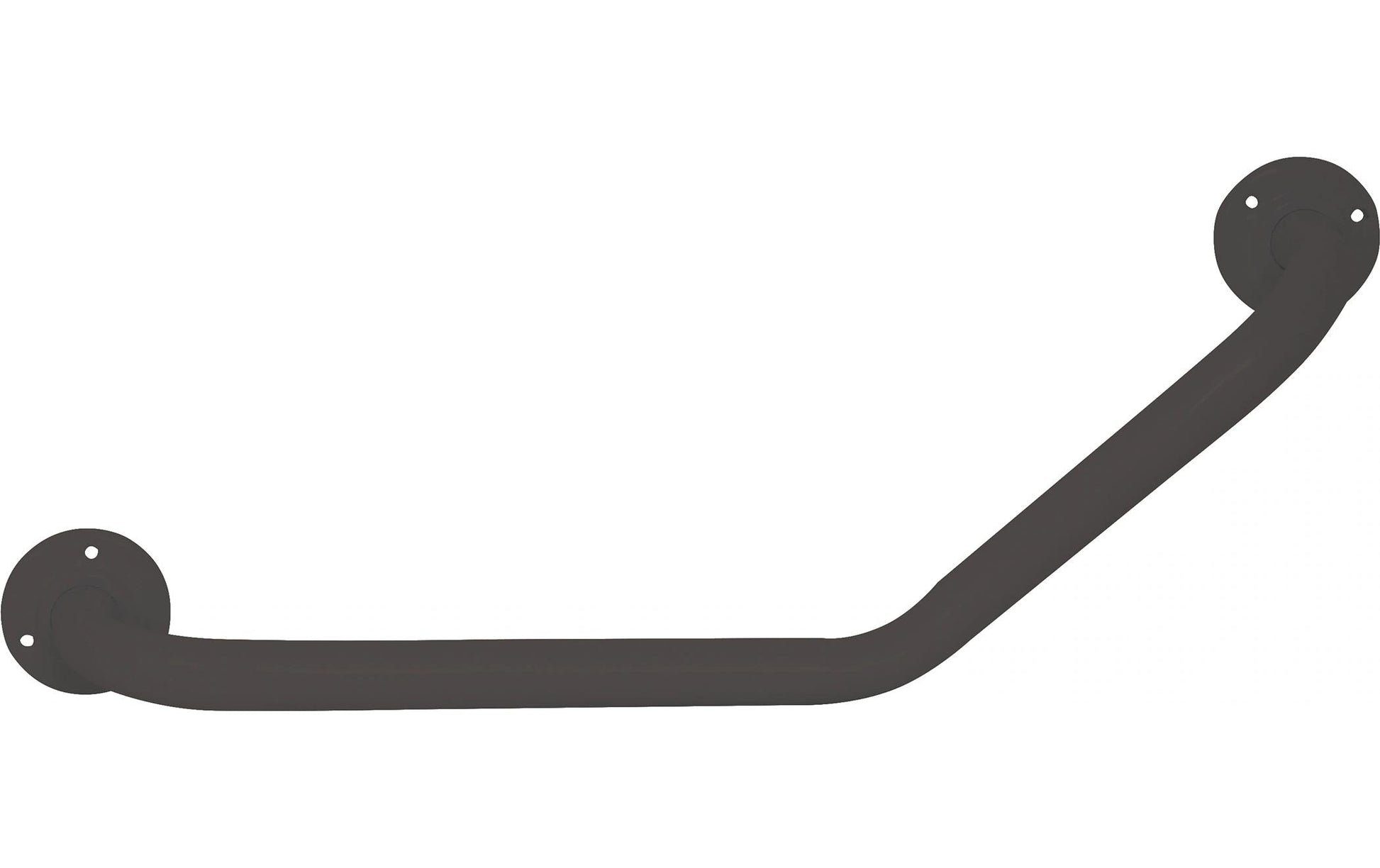 Spirella Wannengriff – 23×10 cm, Stahl, zum Schrauben, Schwarz