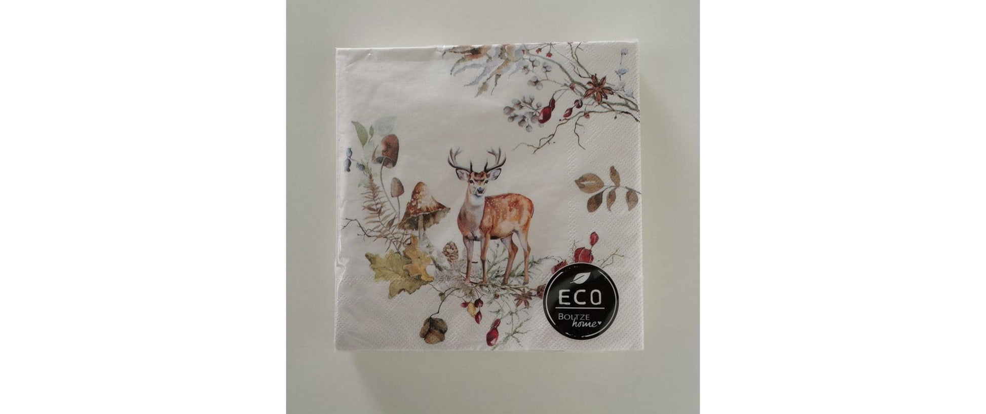 Boltze Servietten Waldtiere – 16,5 × 16,5 cm, 3-lagig – 20 Stück