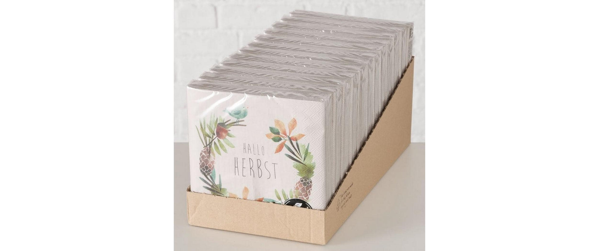Boltze Servietten Herbst – 16,5 × 16,5 cm, 3-lagig – 20 Stück