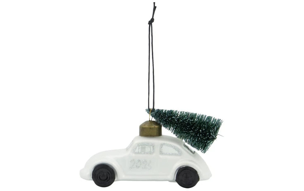 Society of Lifestyle House Doctor Weihnachtskugel – 10,5 × 3,5 cm – Glas, Silber