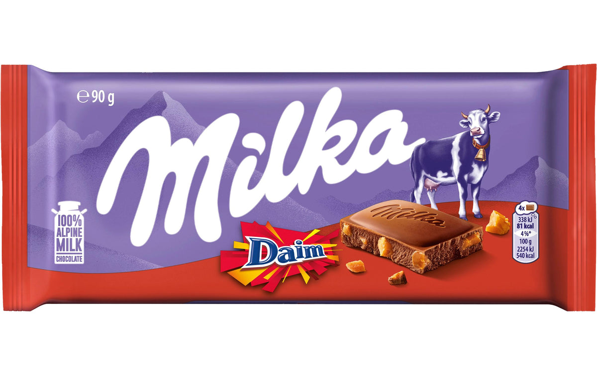 Milka Daim Alpenmilch Schokolade – 90 g