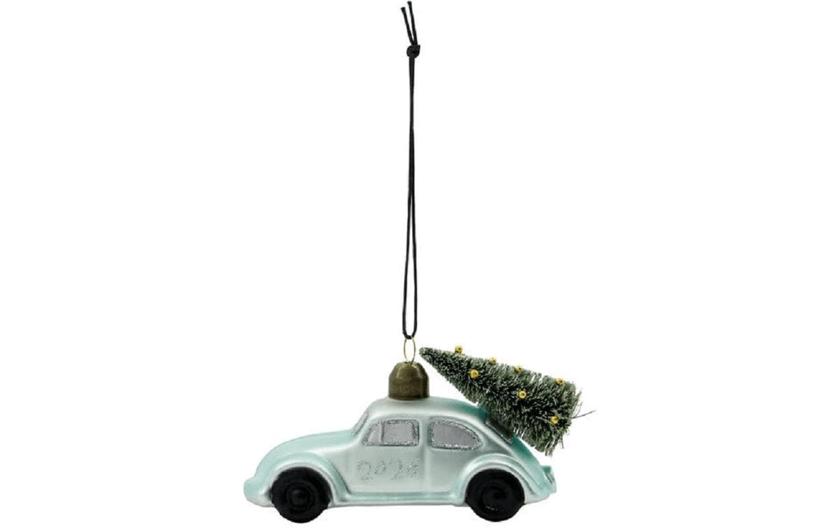 Society of Lifestyle House Doctor Weihnachtskugel – 10,5 × 4,5 × 5 cm – Glas, hellblau