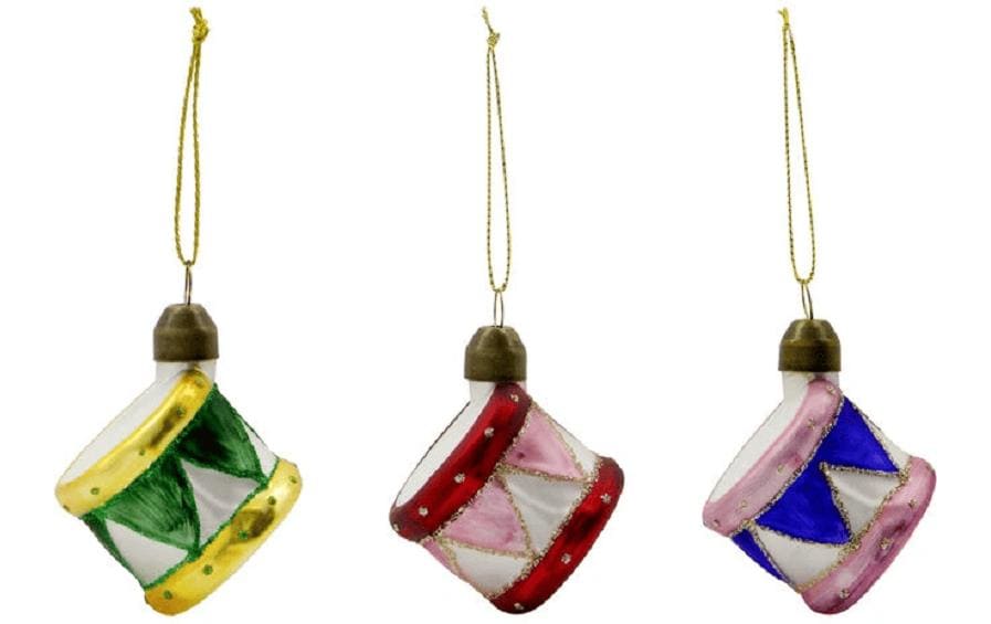 Society of Lifestyle House Doctor Weihnachtskugel – Ø 4 × 4,5 cm – Glas, Mehrfarbig