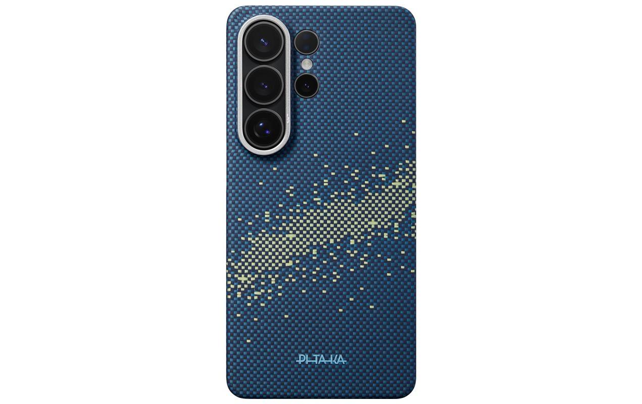 Pitaka Backcover – für Samsung Galaxy S26 Ultra, MagSafe, Aramid, Blau, kratzfest