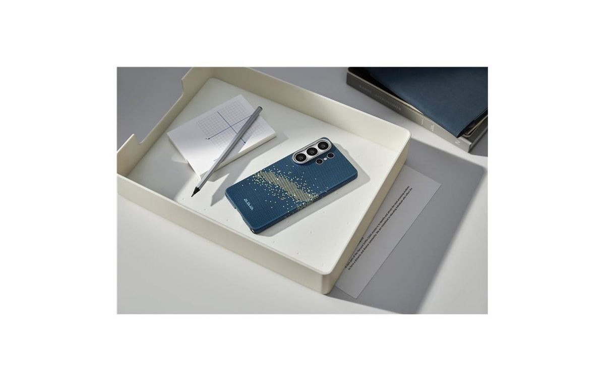Pitaka Backcover – für Samsung Galaxy S26 Ultra, MagSafe, Aramid, Blau, kratzfest