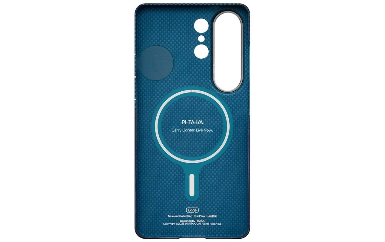 Pitaka Aaron Button Edge Backcover – für Samsung Galaxy S26 Ultra, MagSafe, Aramid, Dunkelblau