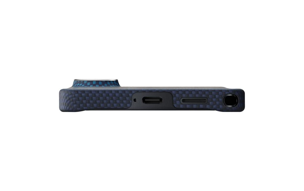 Pitaka Aaron Button Edge Backcover – für Samsung Galaxy S26 Ultra, MagSafe, Aramid, Dunkelblau