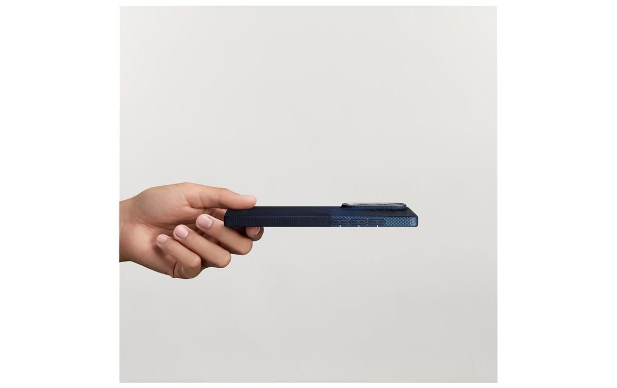 Pitaka Aaron Button Edge Backcover – für Samsung Galaxy S26 Ultra, MagSafe, Aramid, Dunkelblau