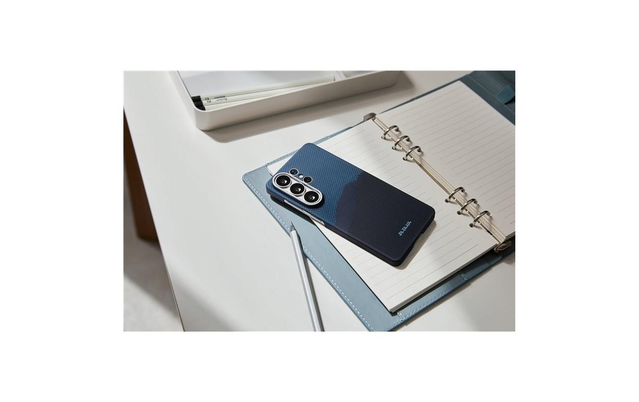 Pitaka Aaron Button Edge Backcover – für Samsung Galaxy S26 Ultra, MagSafe, Aramid, Dunkelblau