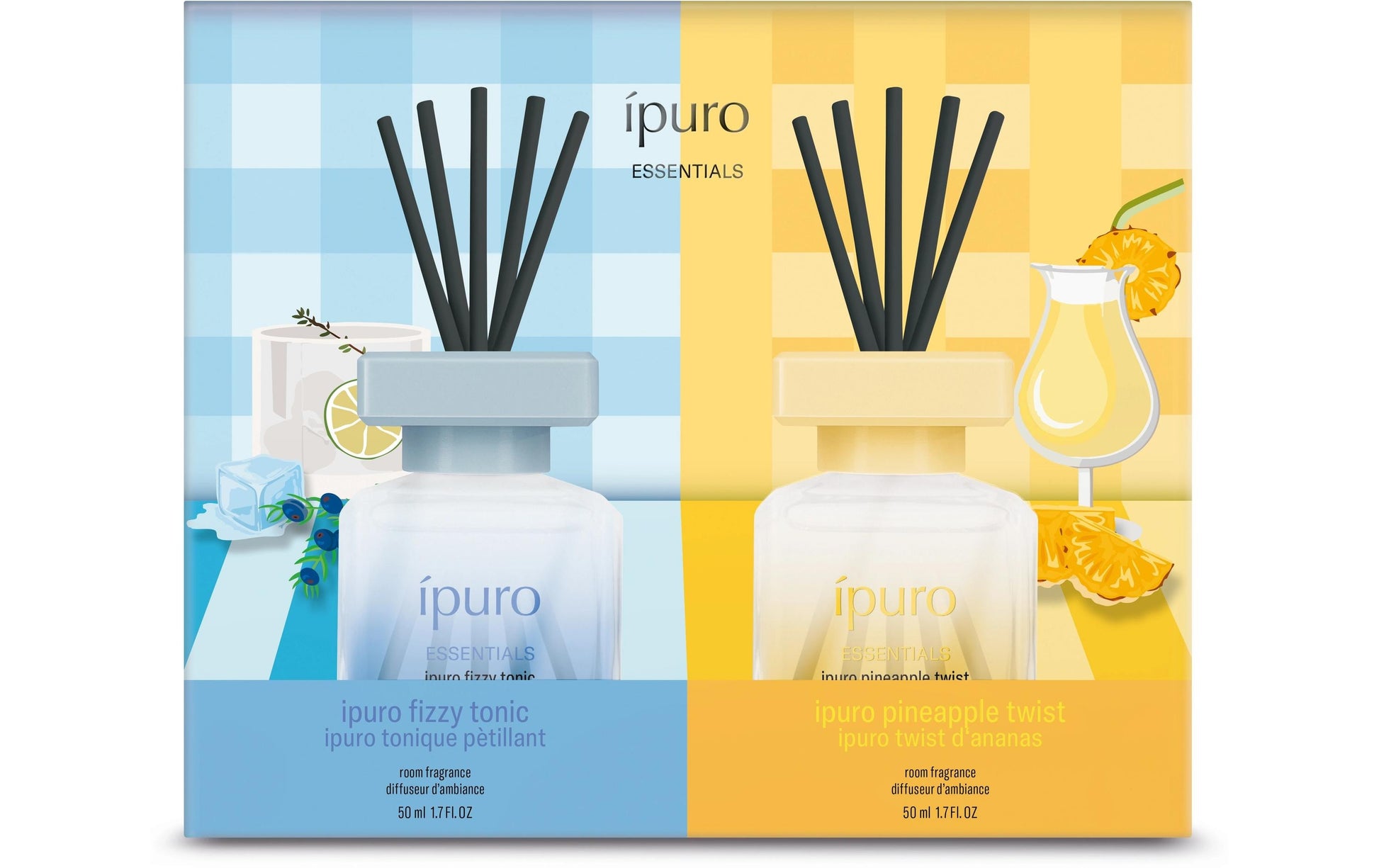 Ipuro Pineapple Twist & Fizzy Tonic – Duftöl, 2 × 50 ml
