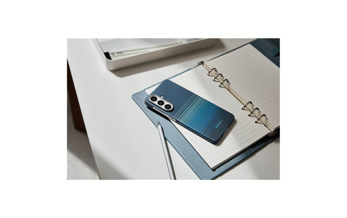 Pitaka Aaron – Backcover – für Samsung Galaxy S26+, MagSafe, Aramid, blau, reissfest