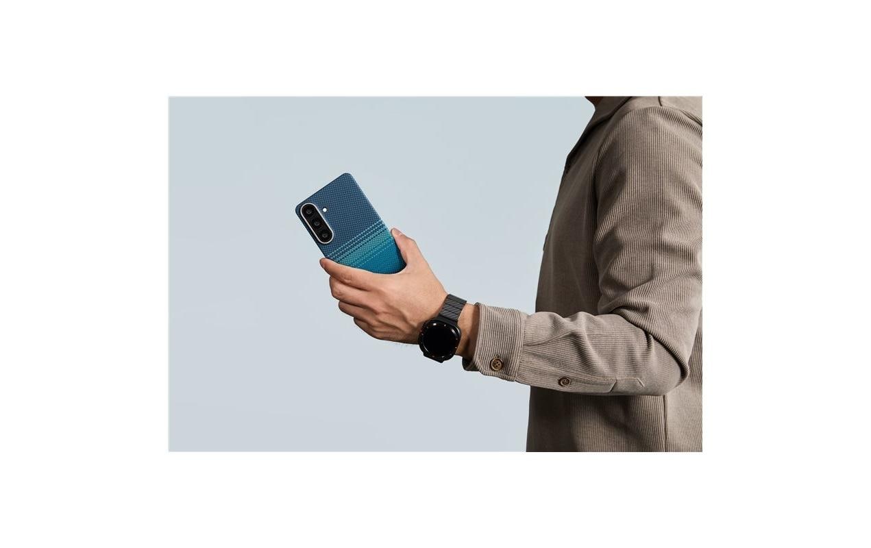 Pitaka Aaron – Backcover – für Samsung Galaxy S26, MagSafe, Aramid, Blau