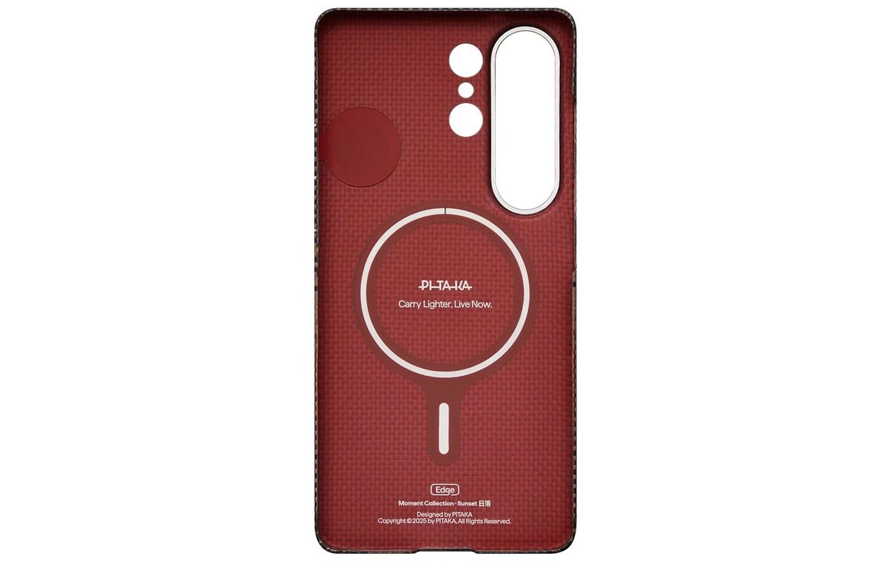 Pitaka Aaron Button Edge – Backcover – für Samsung Galaxy S26 Ultra, MagSafe, Aramid, Braun