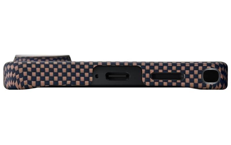 Pitaka Aaron Button Edge – Backcover – für Samsung Galaxy S26 Ultra, MagSafe, Aramid, Braun