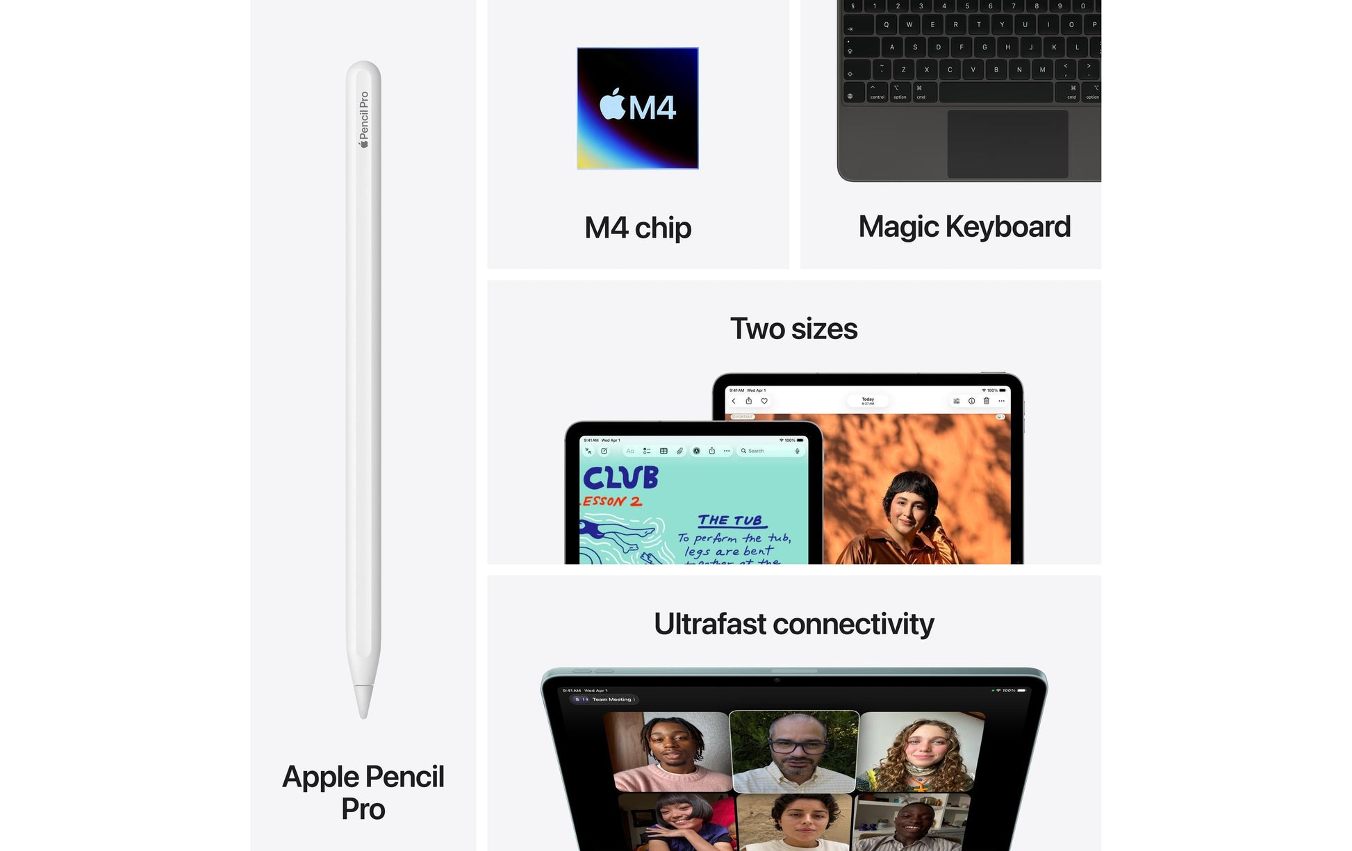 Apple iPad Air 13 – 13", 256 GB, 12 GB RAM, Wi‑Fi, Blau, IP42