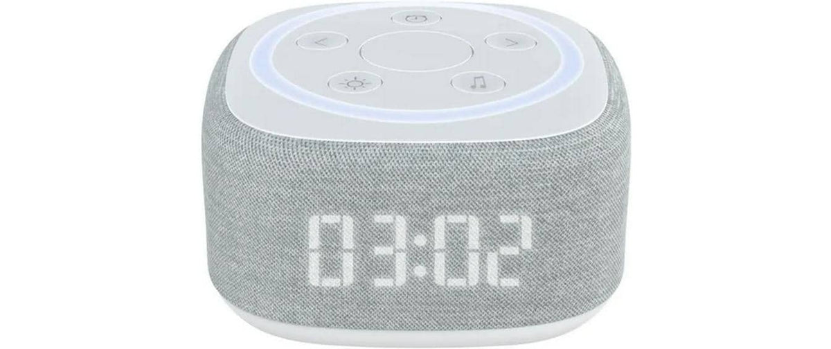 Terraillon Zen Rise 15450 Lichtwecker – Digital, Wecklicht, Bluetooth, USB, Grau/Weiss