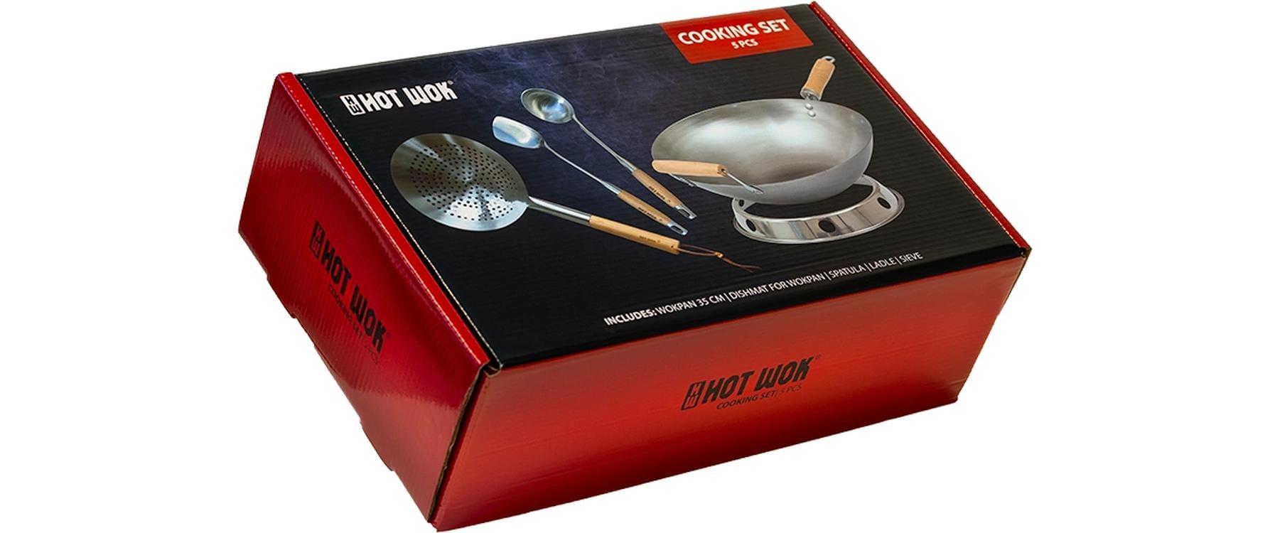 Hot wok Fondue-Set – Aluminium/Edelstahl/Kunststoff, 5 Teile