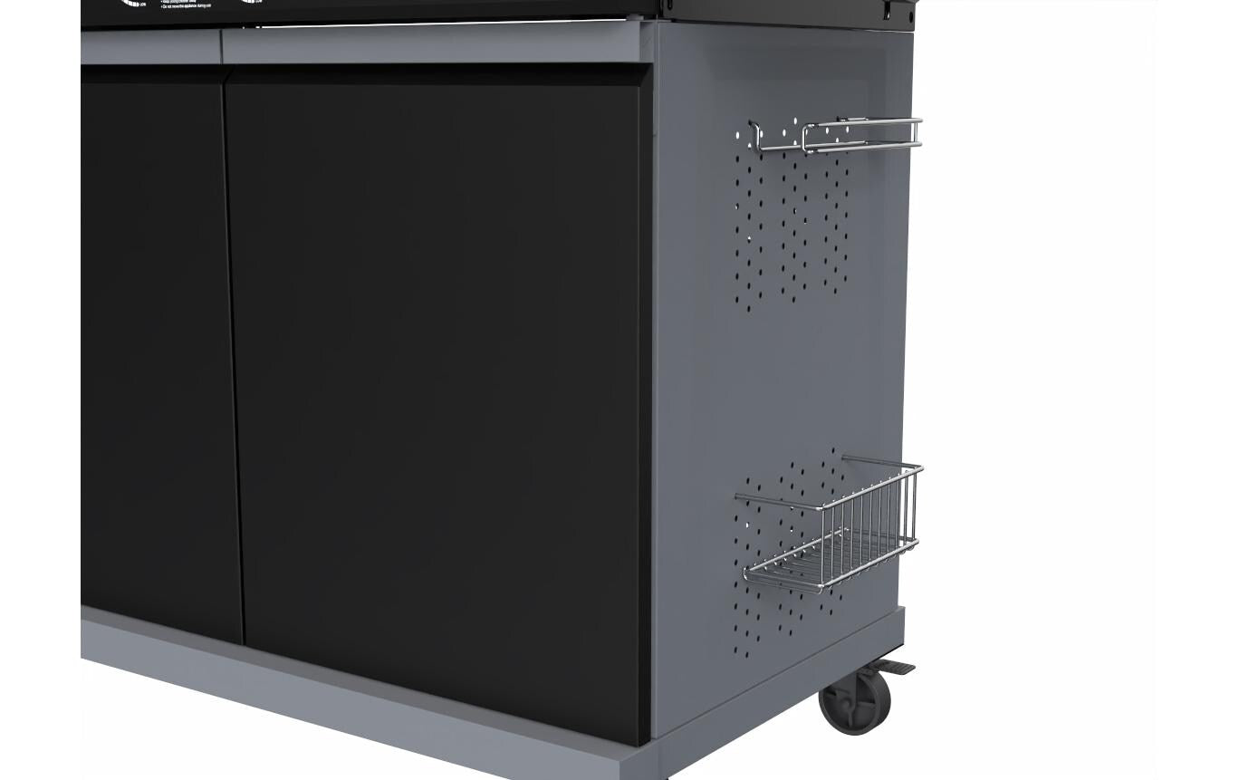 Ohmex Gasgrill – 7 Brenner, 93 × 44 cm Grillfläche, 28,5 kW – Schwarz